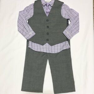 Van Heusen Toddler Boy’s Gray 4-Piece Suit Set Size 4T